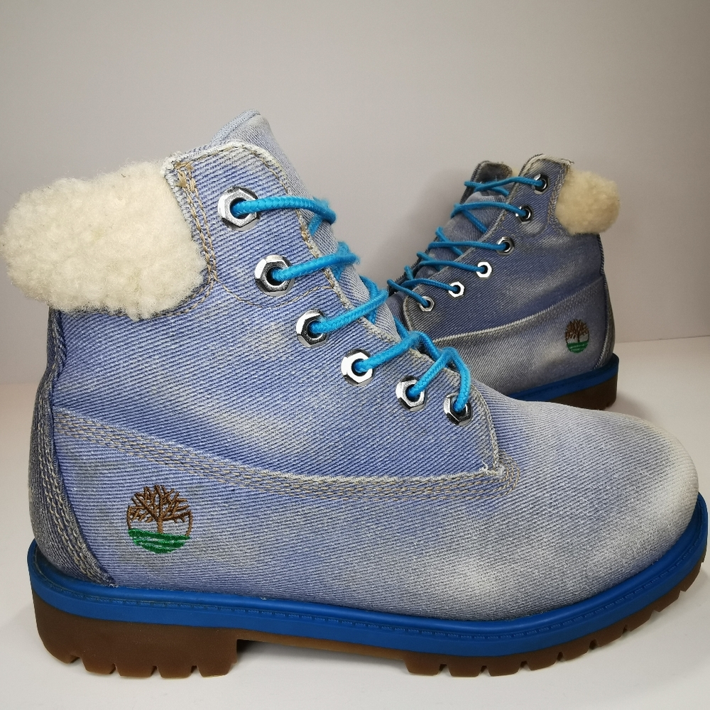 [Women's 6.5] Timberland x Just Don Denim 6" Boots